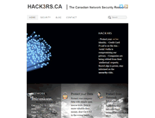 Tablet Screenshot of hack3rs.ca